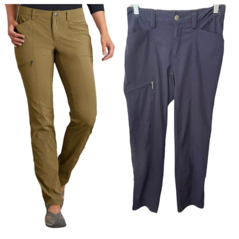 Duluth Trading Co Navy Breezeshooter Slim Leg Convertible Pants Size 16 x 31